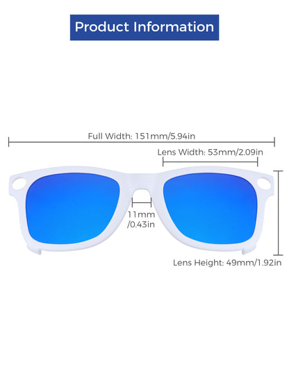 Glacier Blue MirrorX™-White