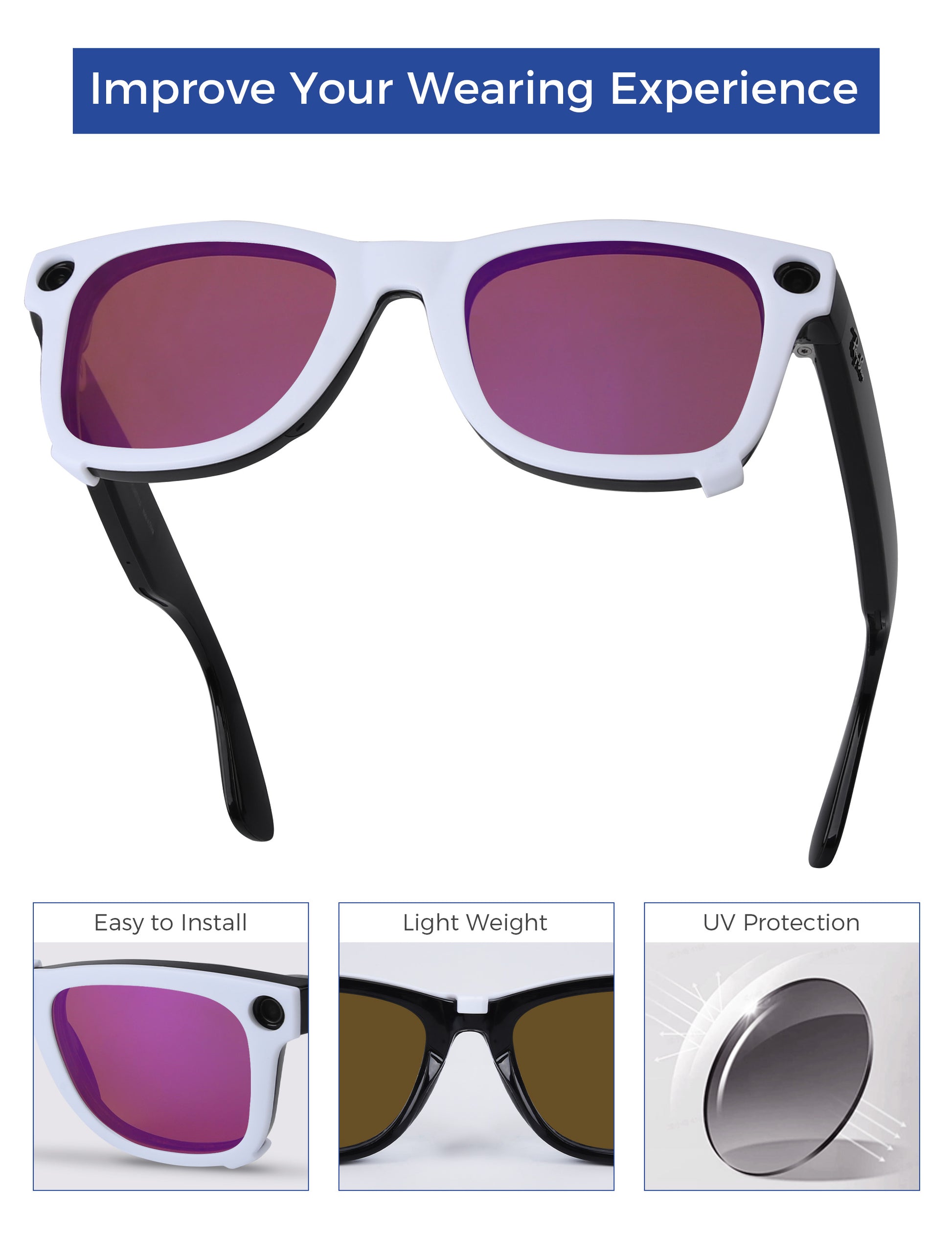 Purple MirrorX™-White