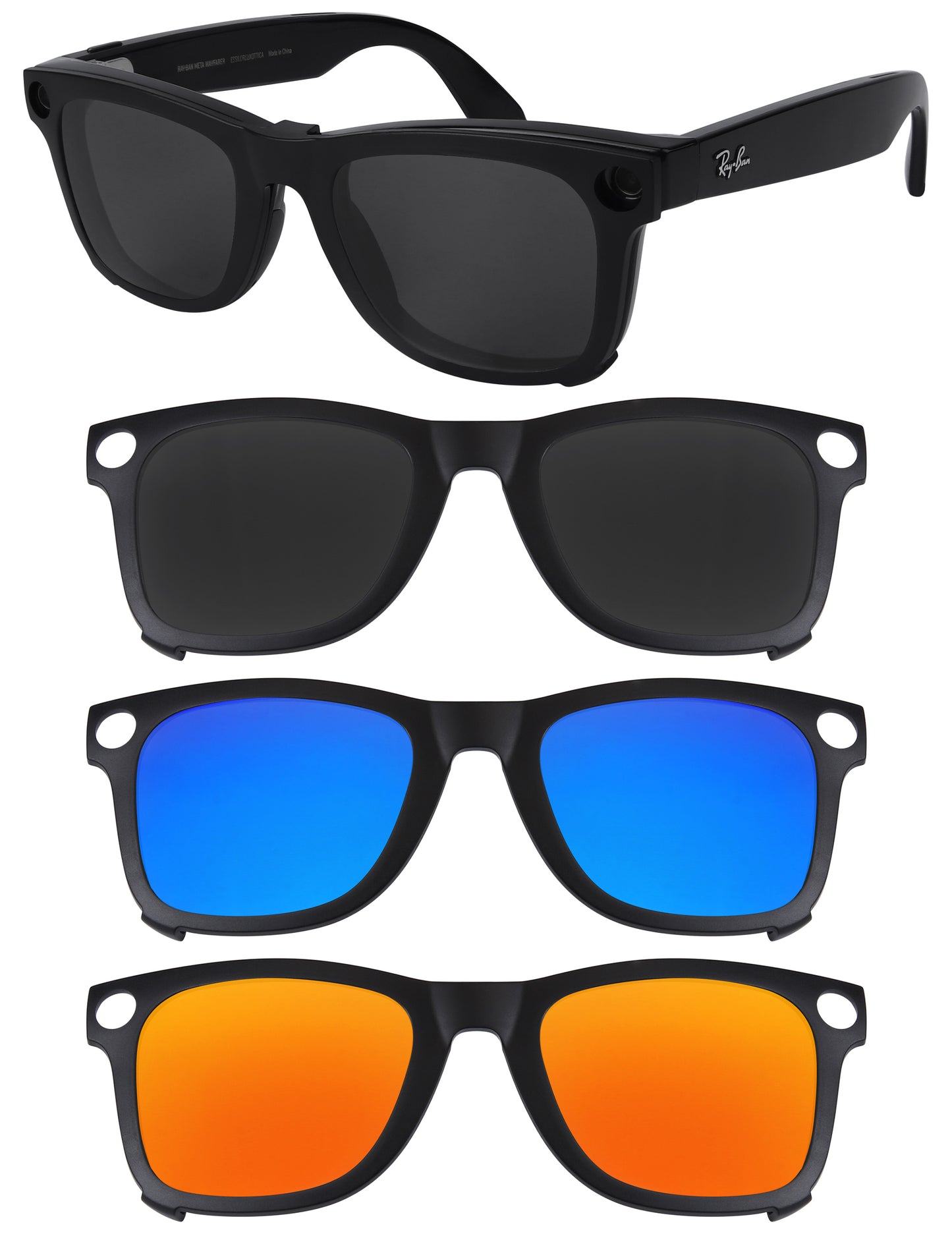 Dark Gray+Emerald Green MirrorX™-+Fire Red MirrorX™-Black