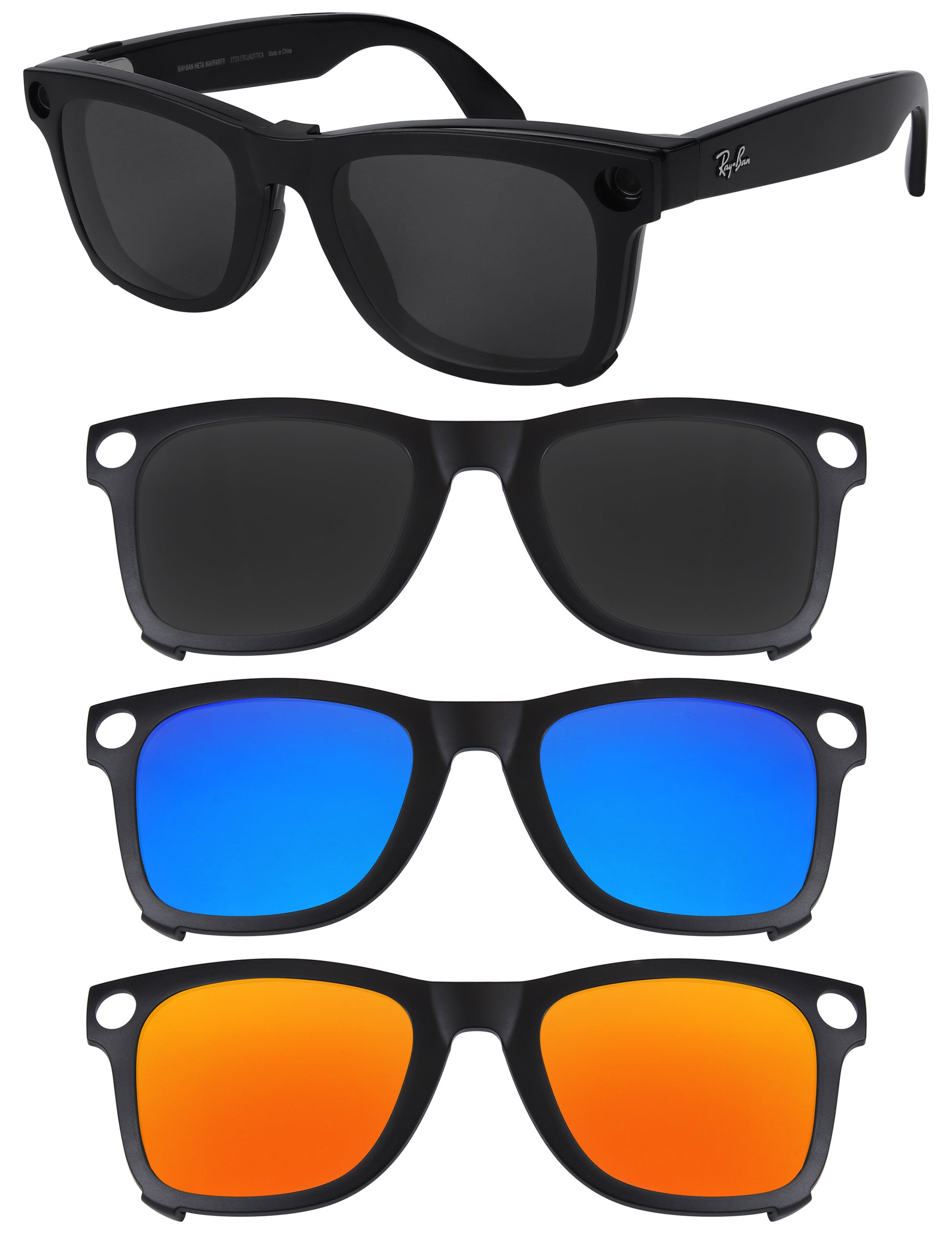 Dark Gray+Emerald Green MirrorX™-+Fire Red MirrorX™-Black