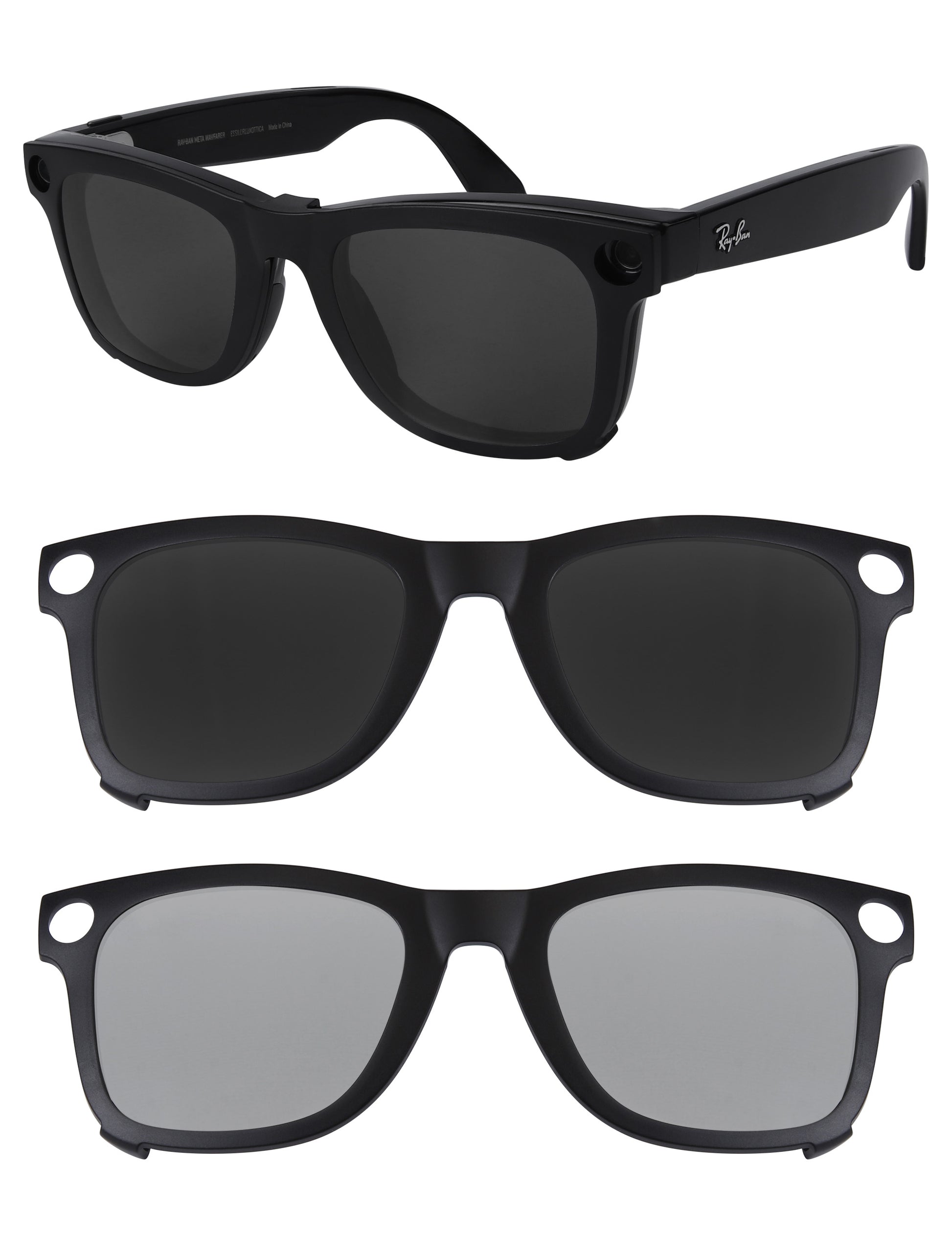 Dark Gray+Silver Chrome MirrorX™-Black