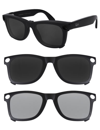 Dark Gray+Silver Chrome MirrorX™-Black