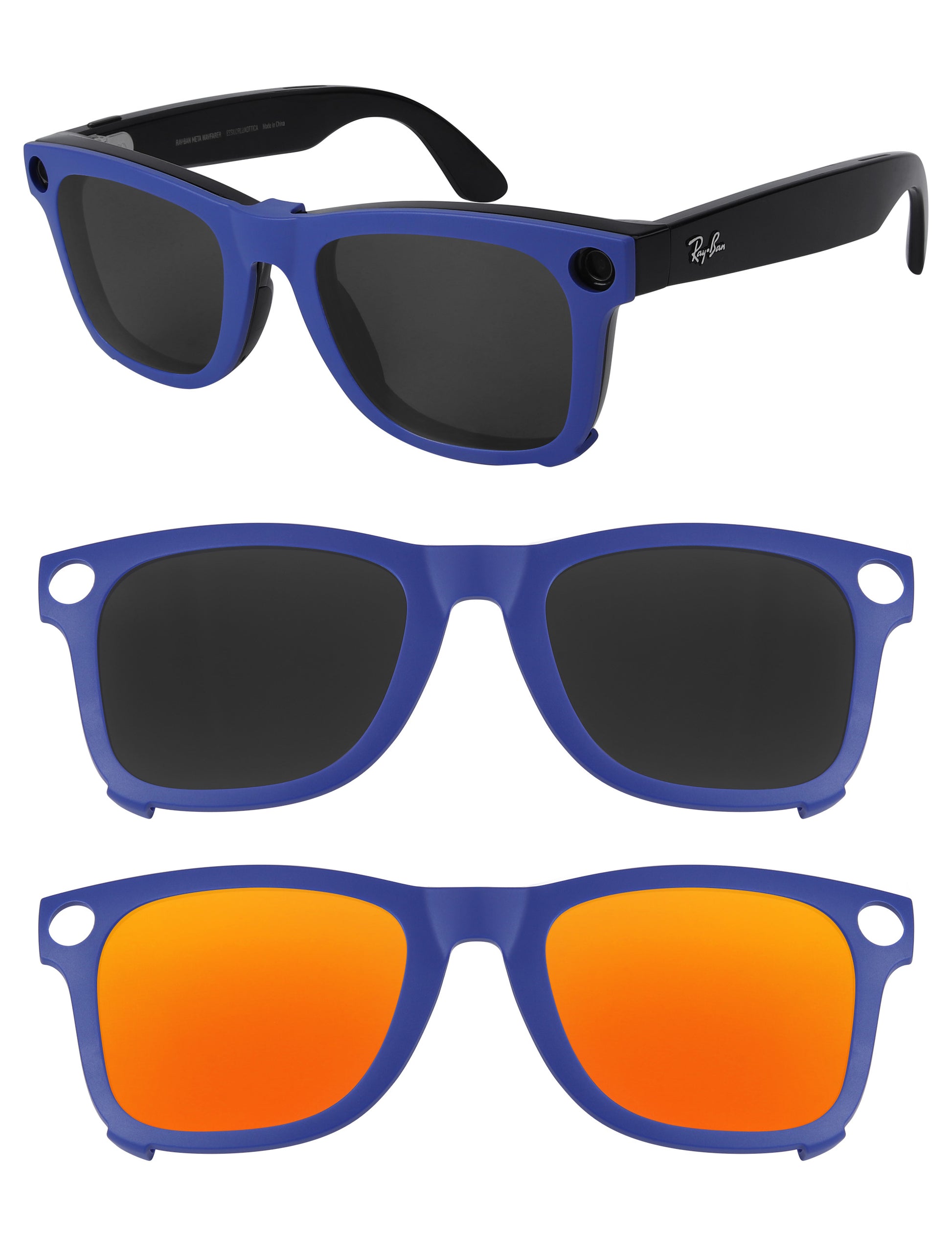 Dark Gray+Fire Red MirrorX™-Blue