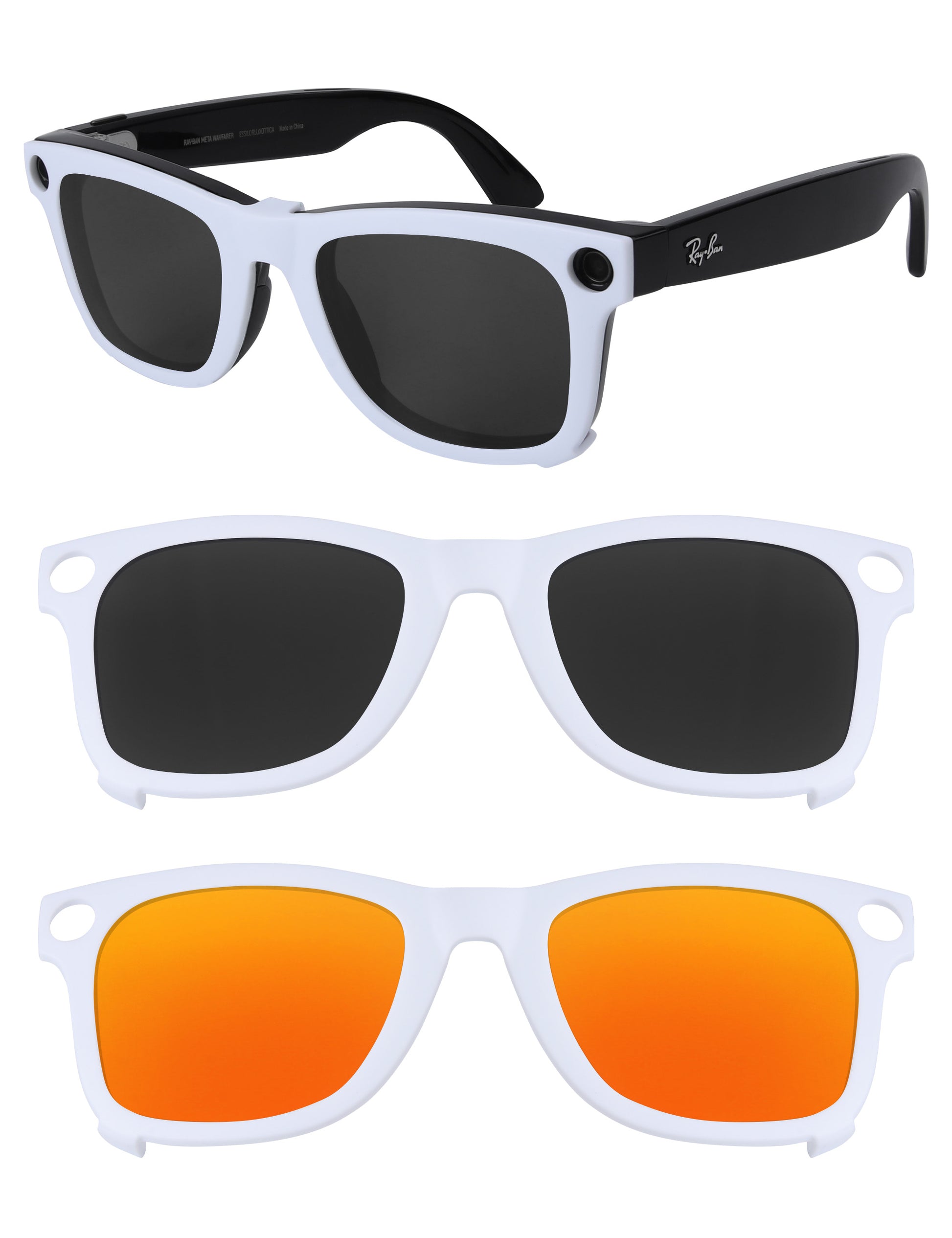 Dark Gray+Fire Red MirrorX™-White