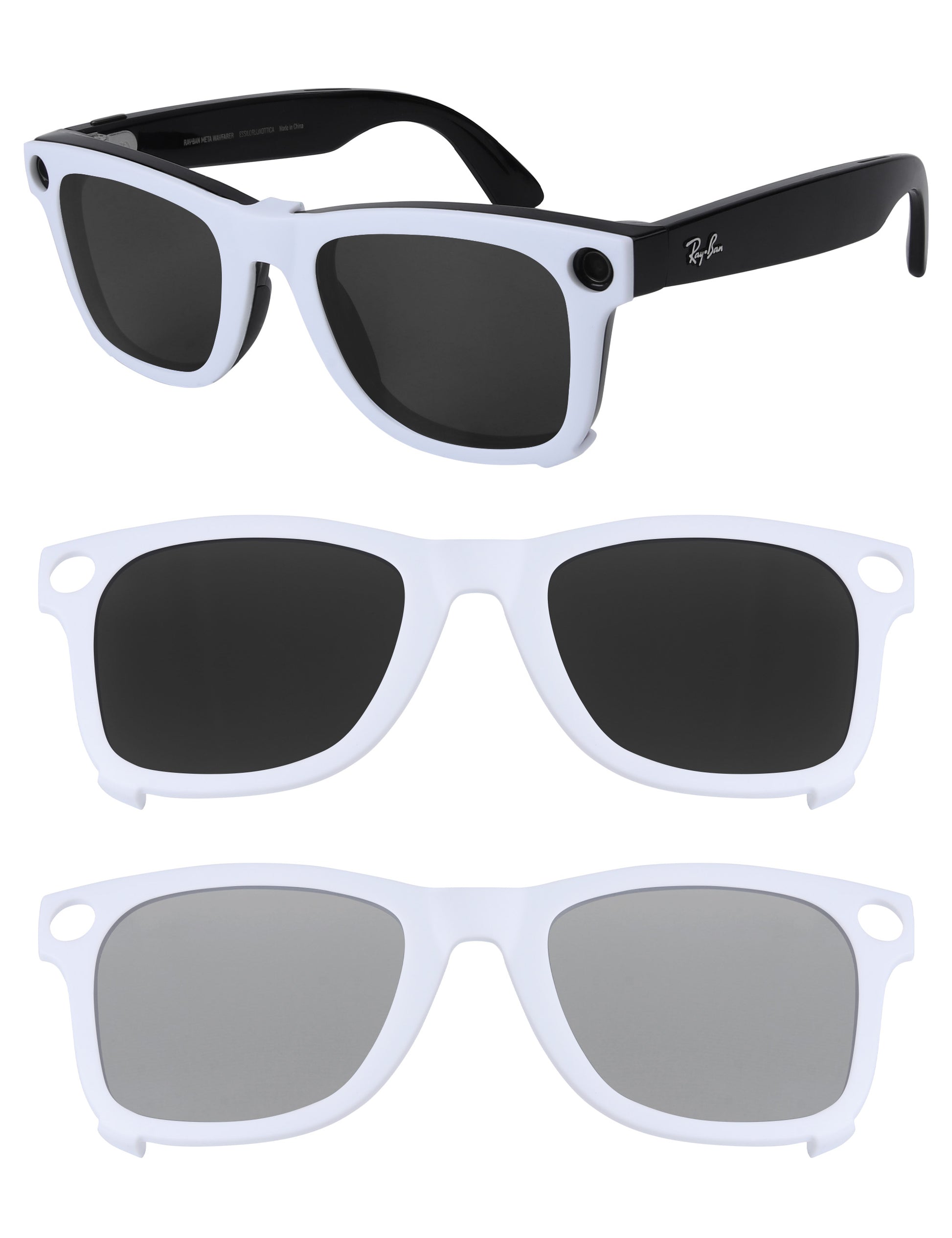 Dark Gray+Silver Chrome MirrorX™-White