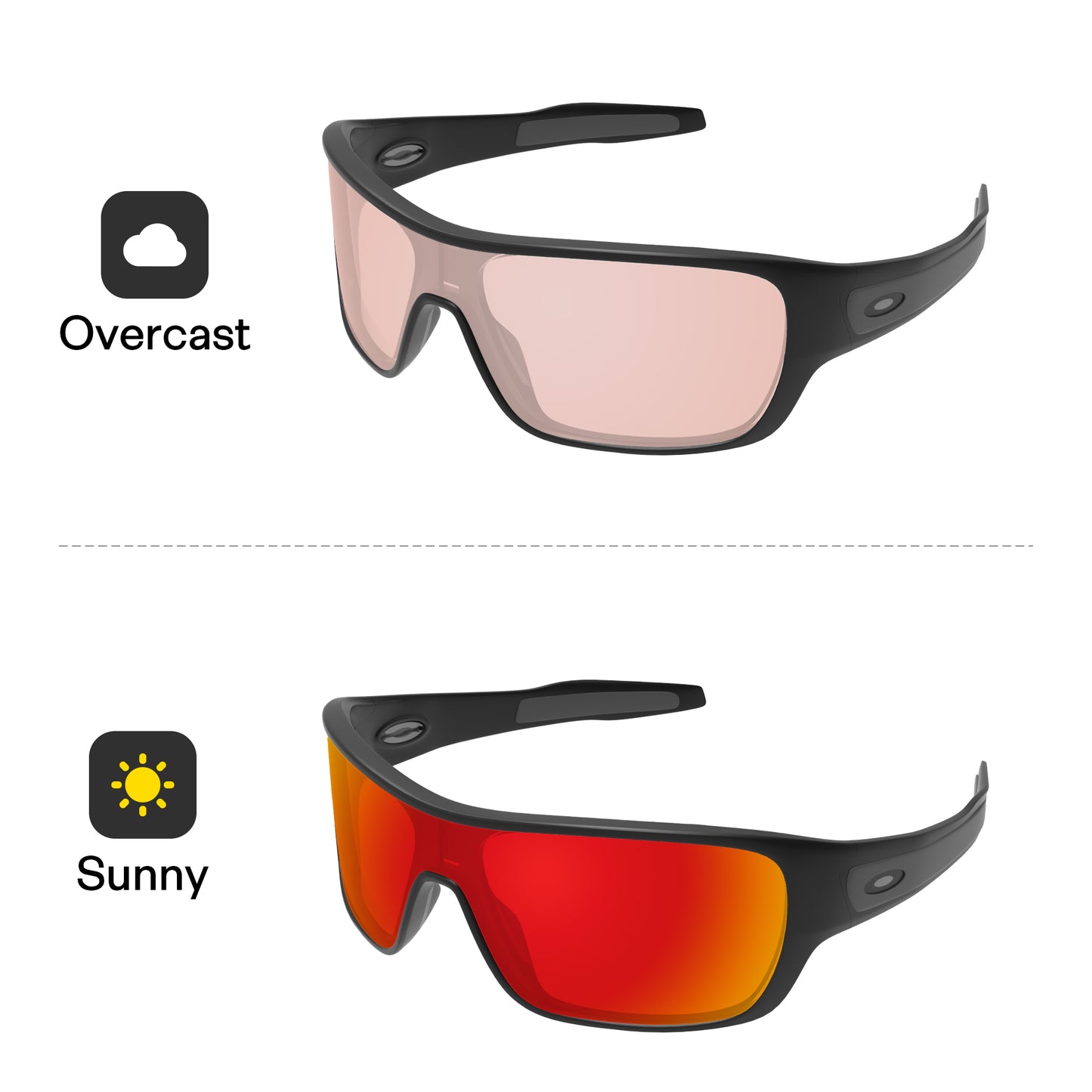Performance Fire Red MirrorX™ Photochromic