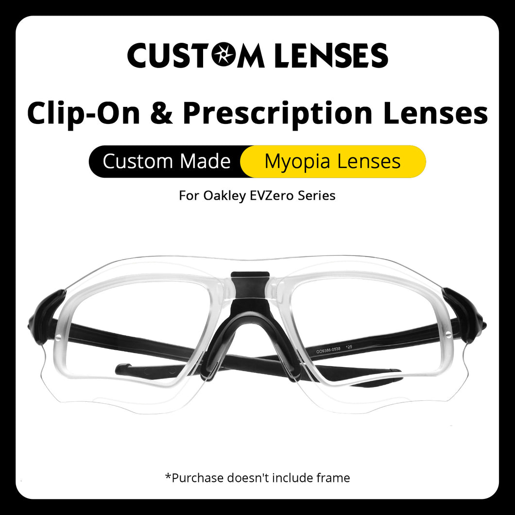 Custom Insert Clip-On & Prescription Lenses for Oakley EVZero Sunglasses