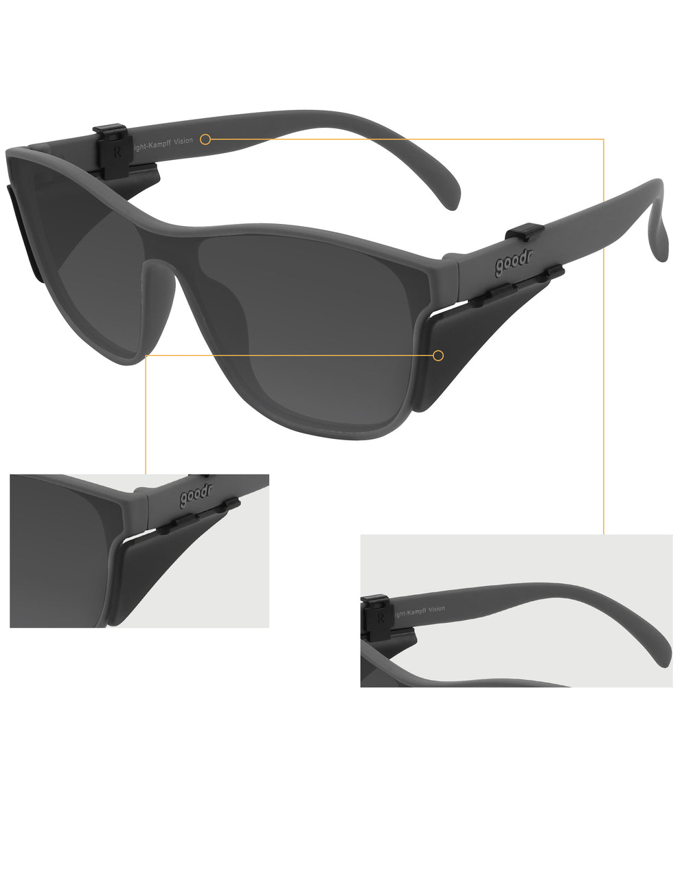 Glasses Side Shields for GOODR Mick and Keith's Midnijht Ramble ...