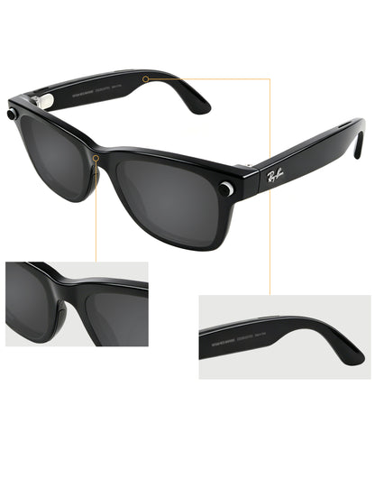 Light Blocking Cover for Ray-Ban Stories Wayfarer L RW4004 53mm