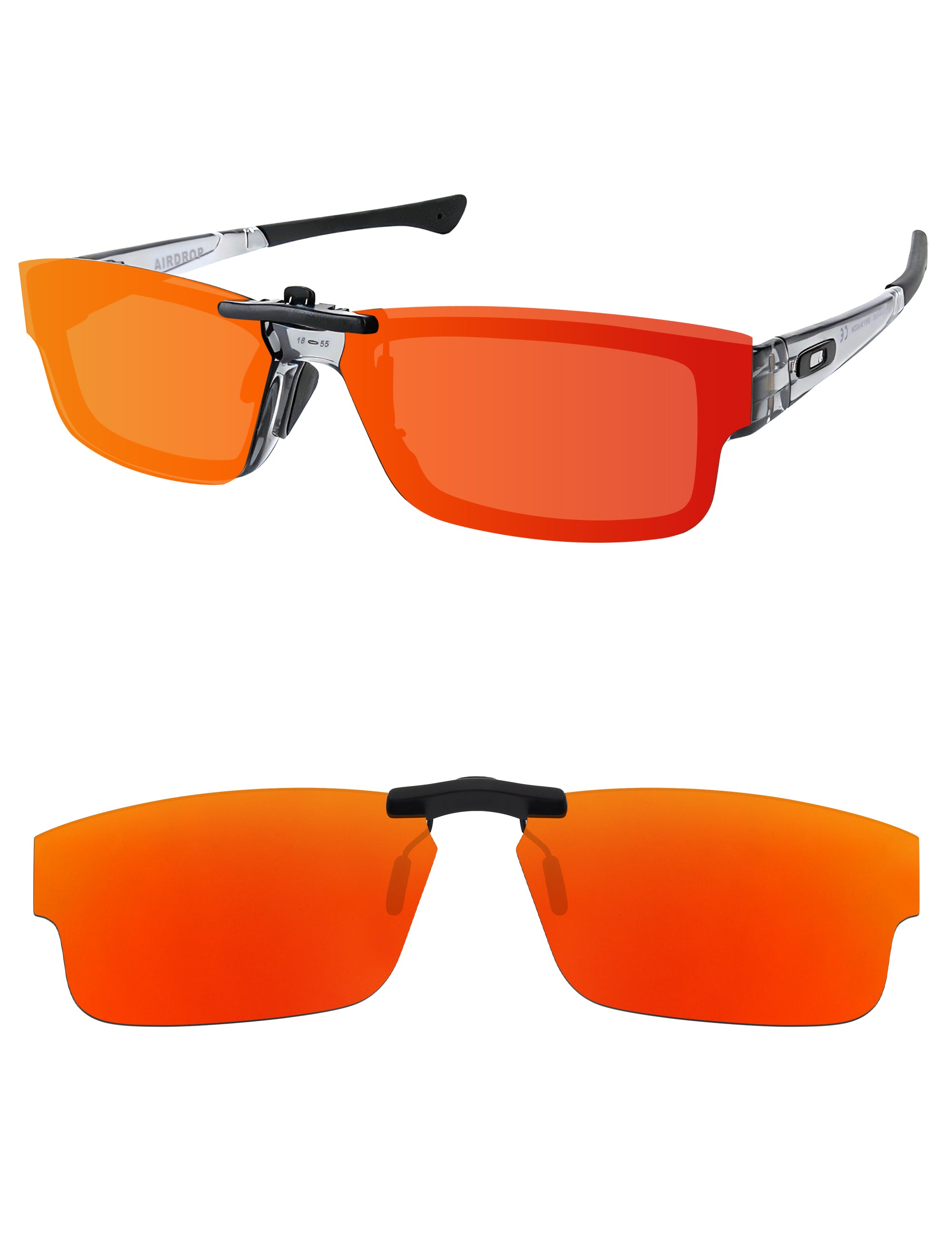 Custom Polarized Clip-on for Oakley Airdrop OX8046 59mm Sunglasses