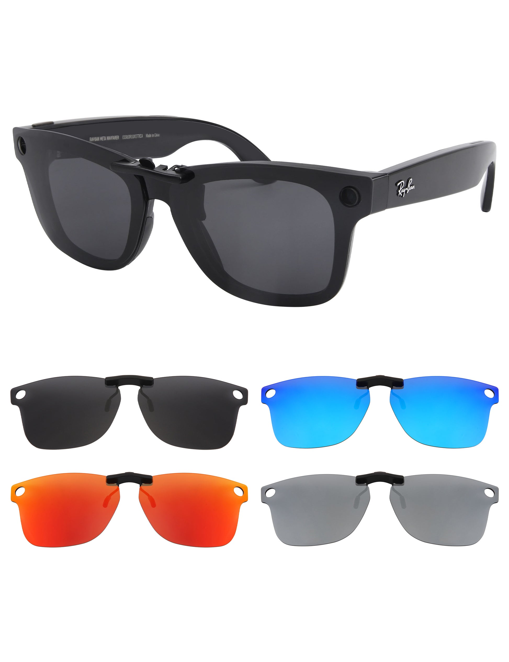 Dark Gray+Glacier Blue MirrorX™+Fire Red MirrorX™