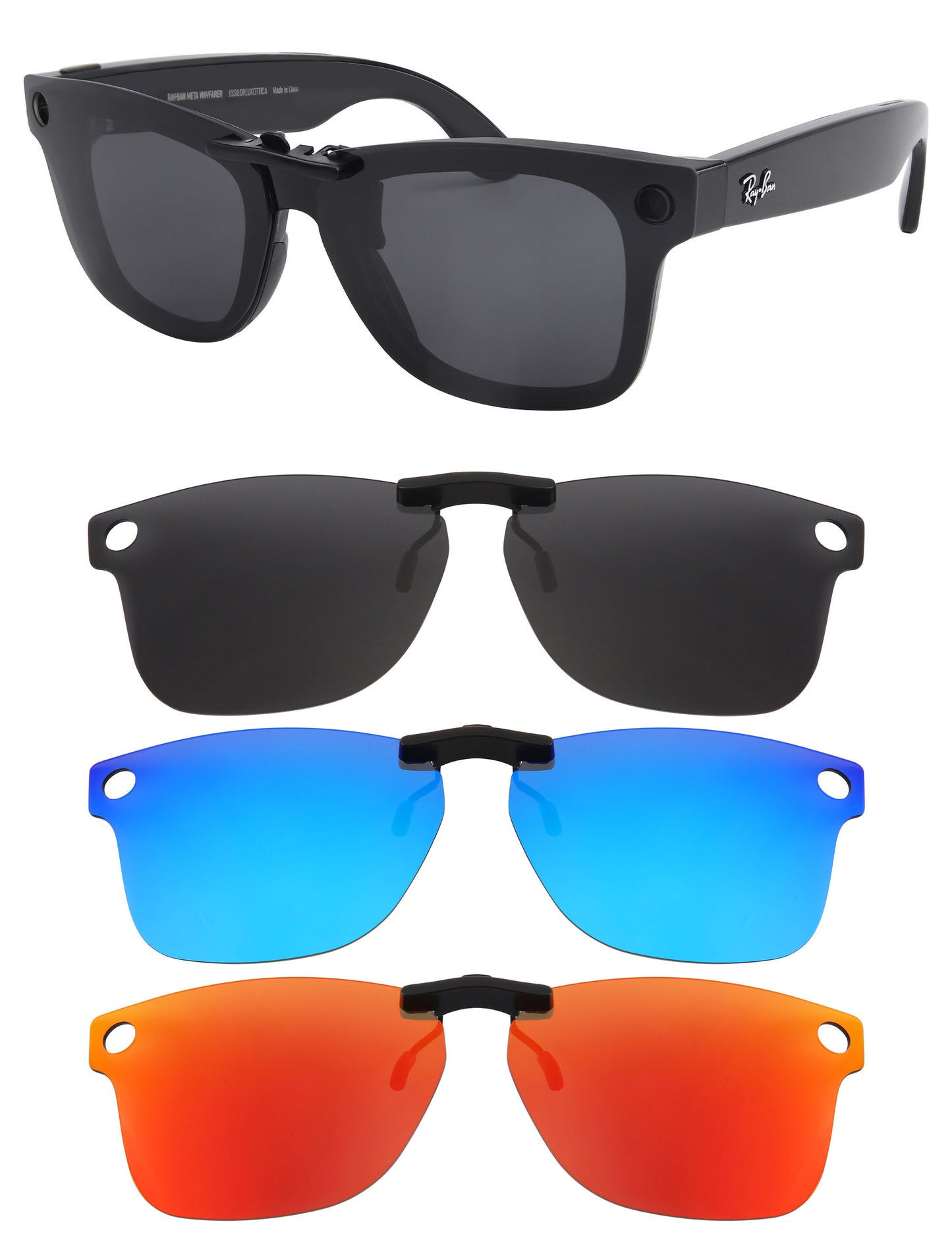 Dark Gray+Glacier Blue MirrorX™+Fire Red MirrorX™