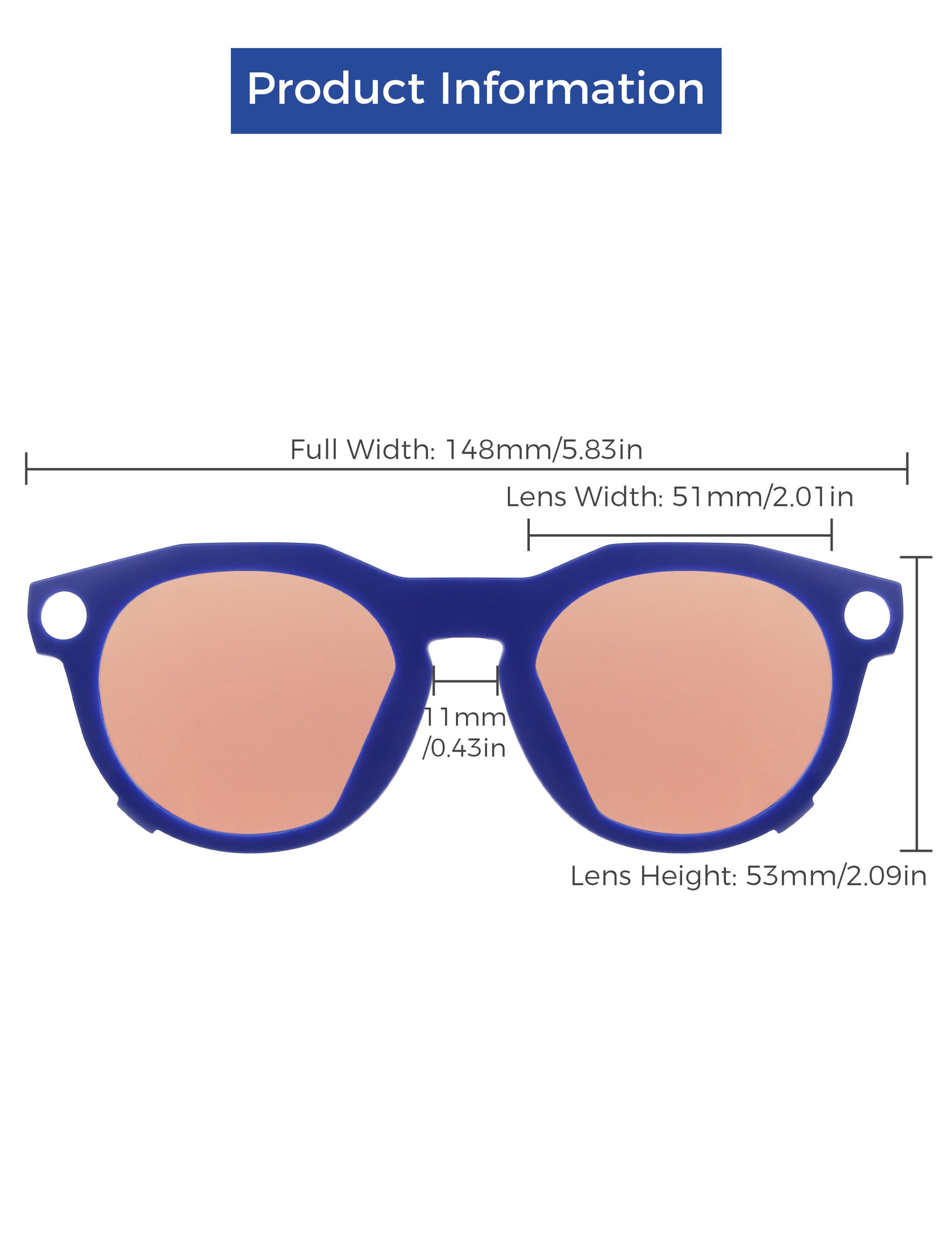 Rose Gold MirrorX™-Blue