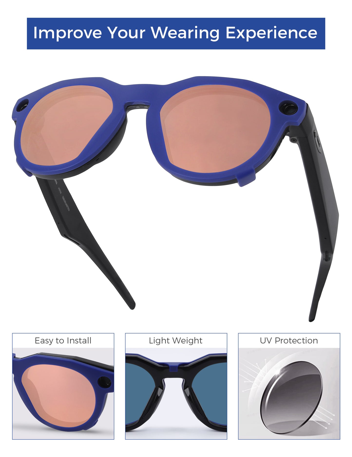 Rose Gold MirrorX™-Blue