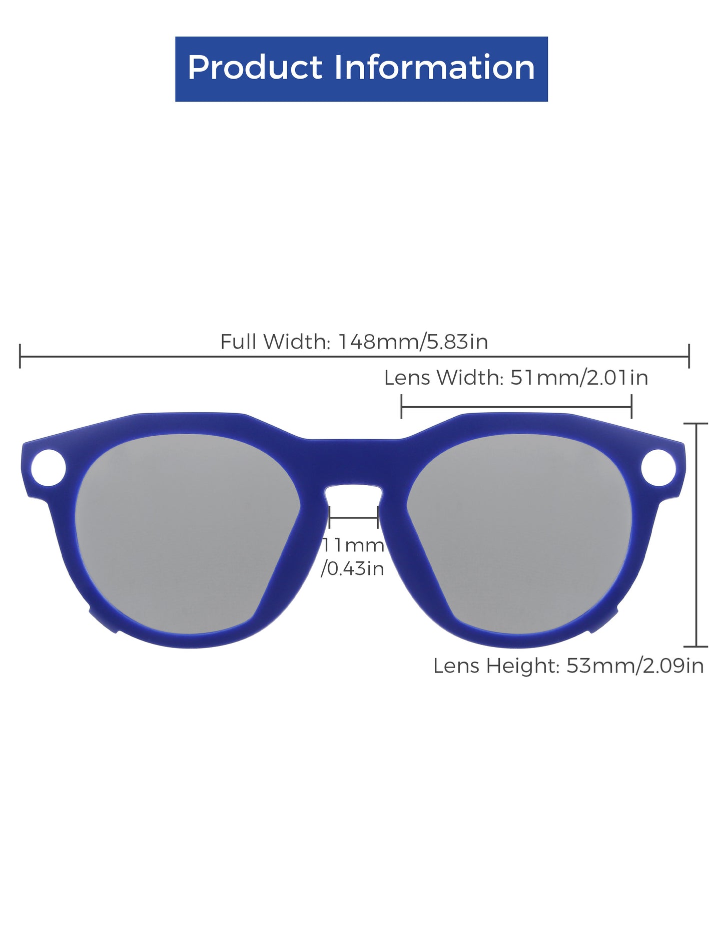 Silver Chrome MirrorX™-Blue