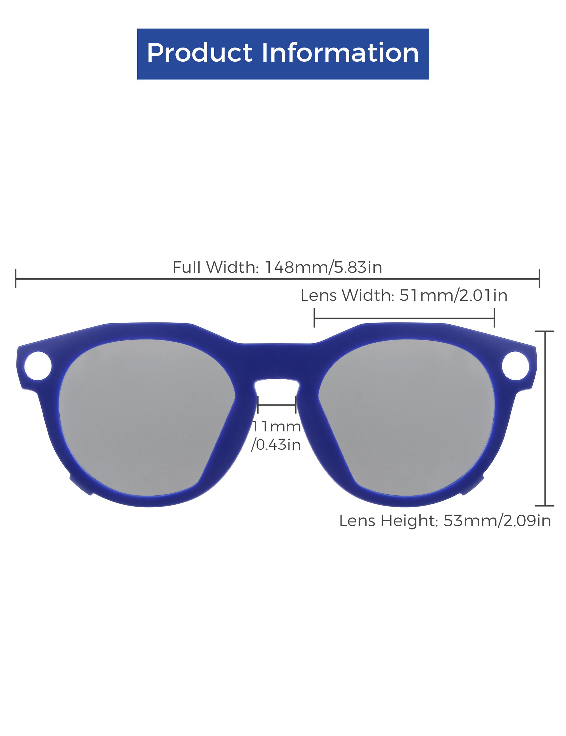 Silver Chrome MirrorX™-Blue