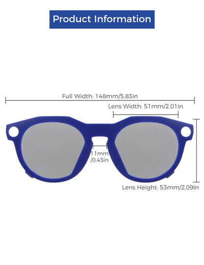 Silver Chrome MirrorX™-Blue