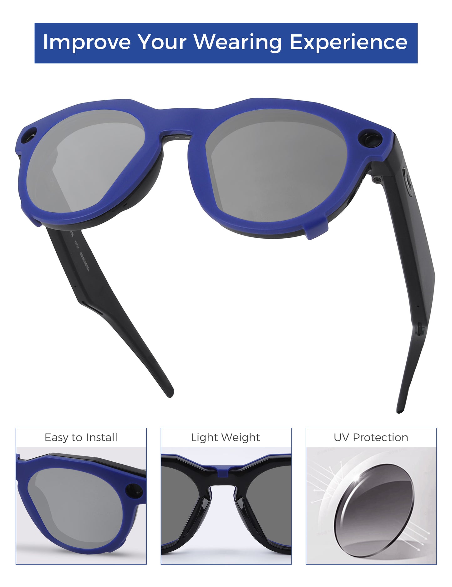 Silver Chrome MirrorX™-Blue