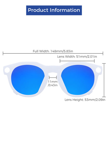 Glacier Blue MirrorX™-White