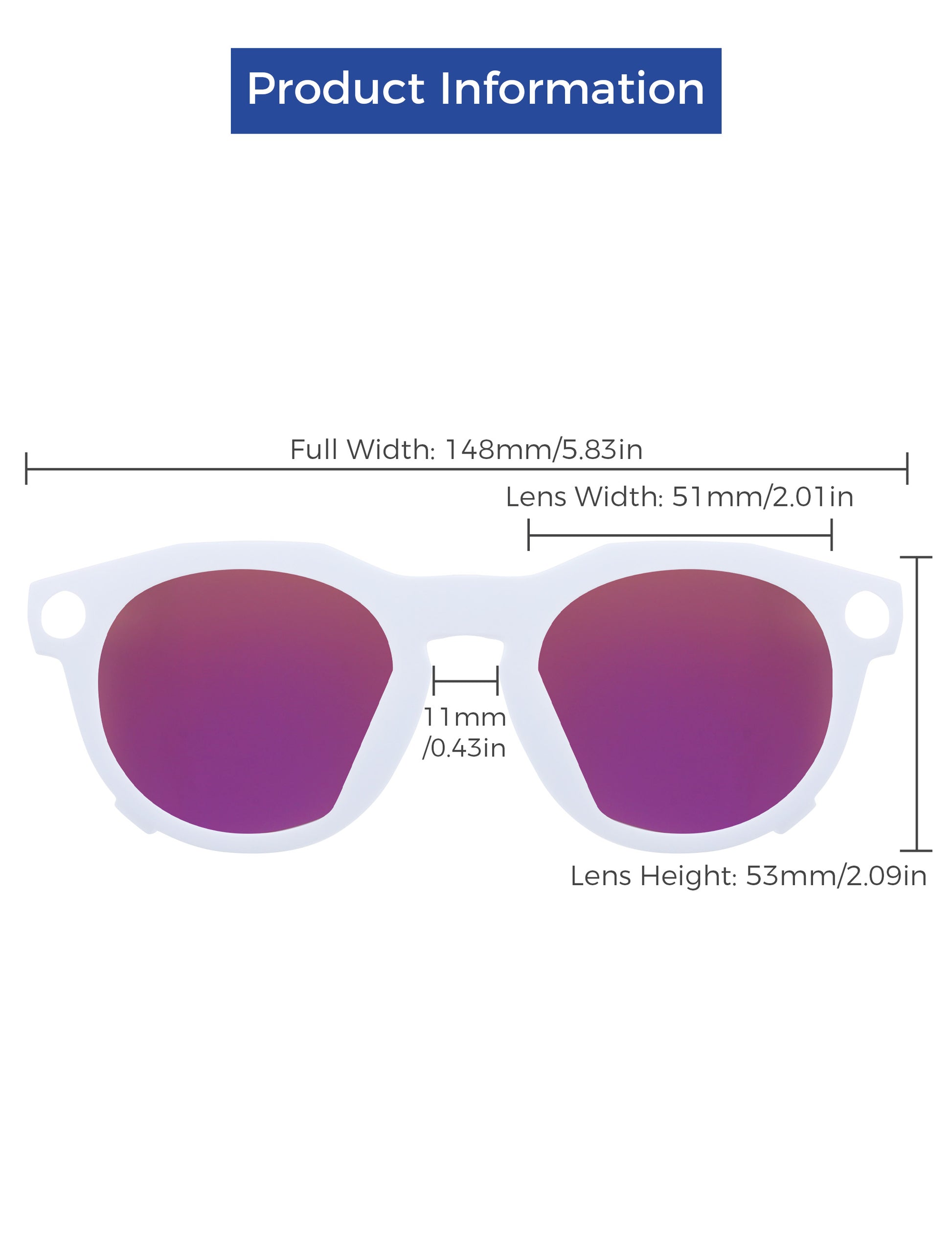 Purple MirrorX™-White