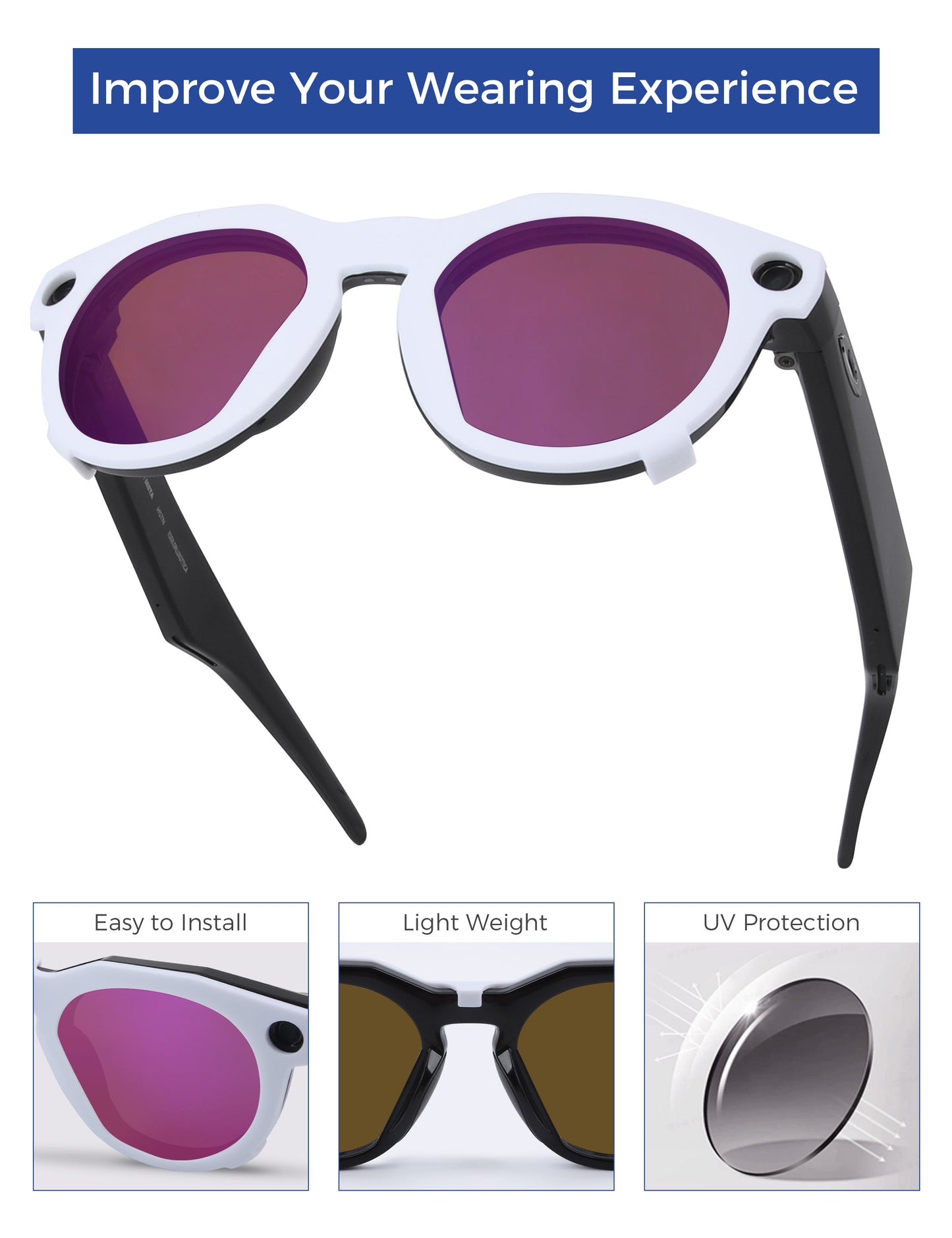 Purple MirrorX™-White