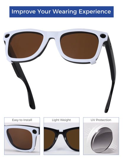Dark Brown-White