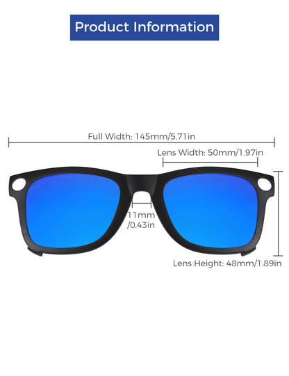 Glacier Blue Mirror™-Black