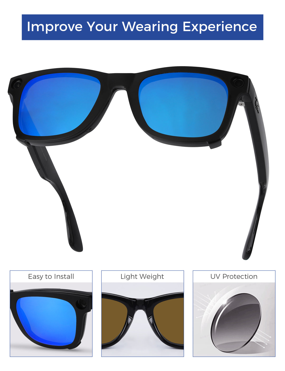 Glacier Blue Mirror™-Black
