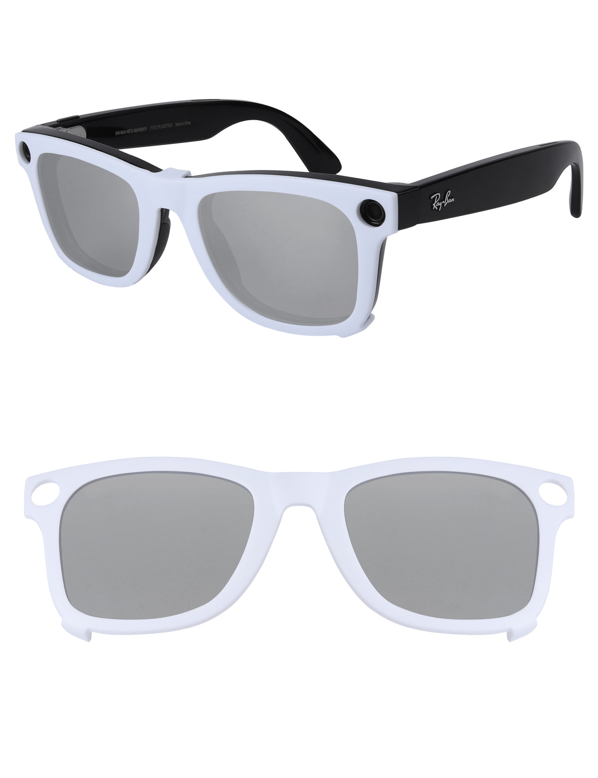 Silver Chrome Mirror™-White