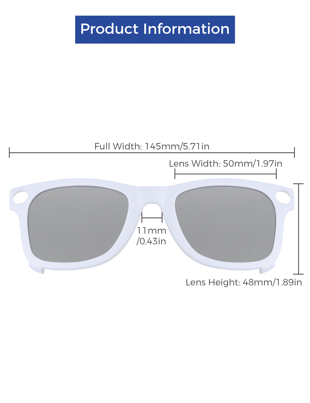 Silver Chrome Mirror™-White