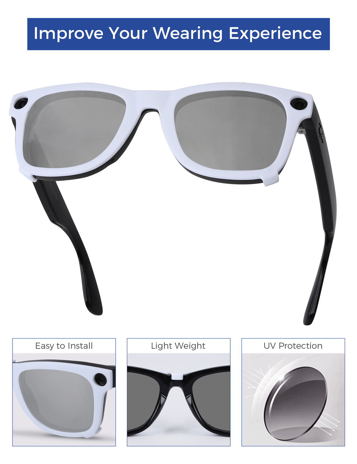 Silver Chrome Mirror™-White