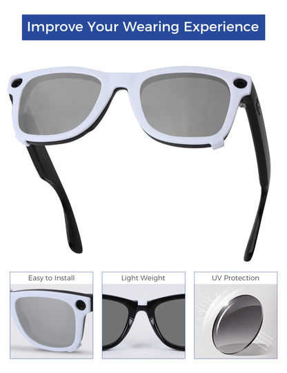 Silver Chrome Mirror™-White