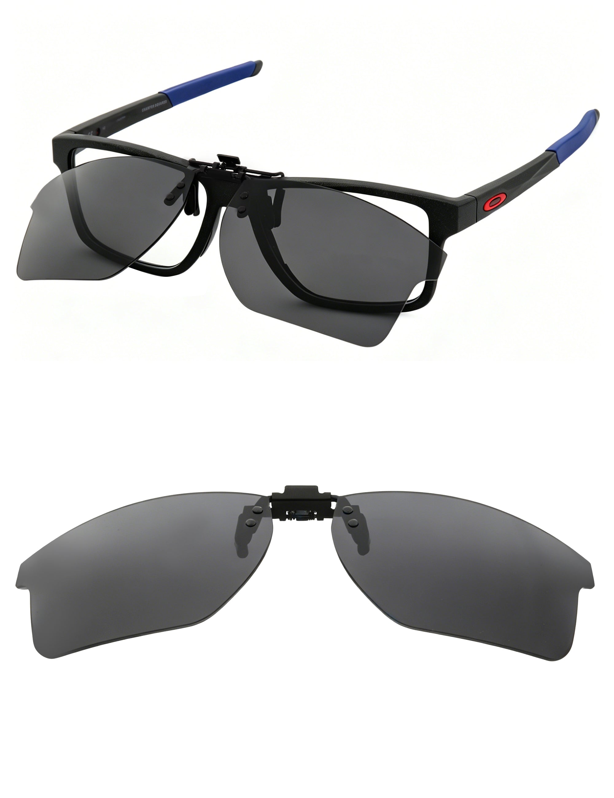 Custom Polarized Clip-on for Oakley Chamfer Squared OX8143 54mm ...