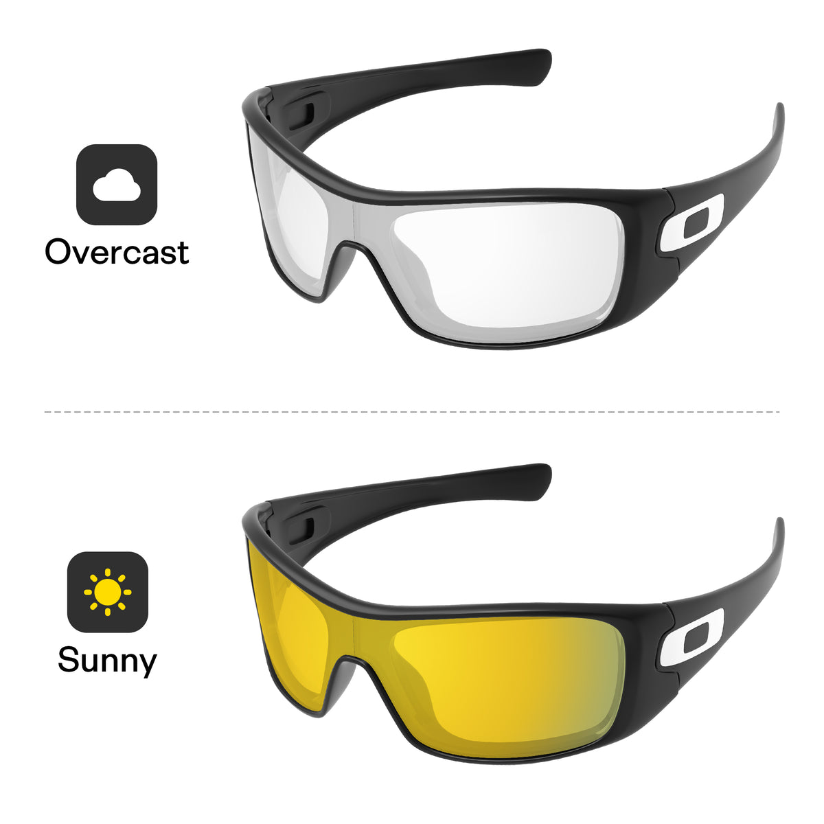 24K Gold MirrorXâï¿?Photochromic