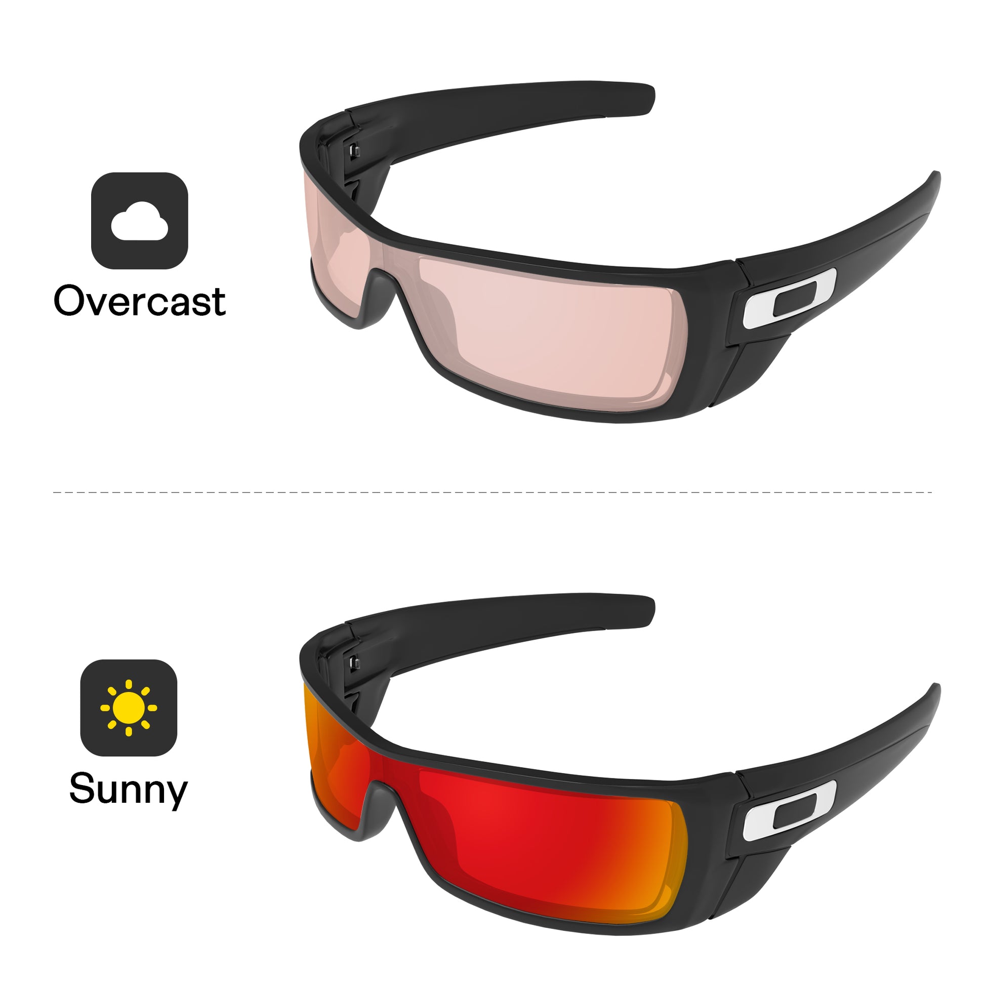 Performance Fire Red MirrorX™ Photochromic
