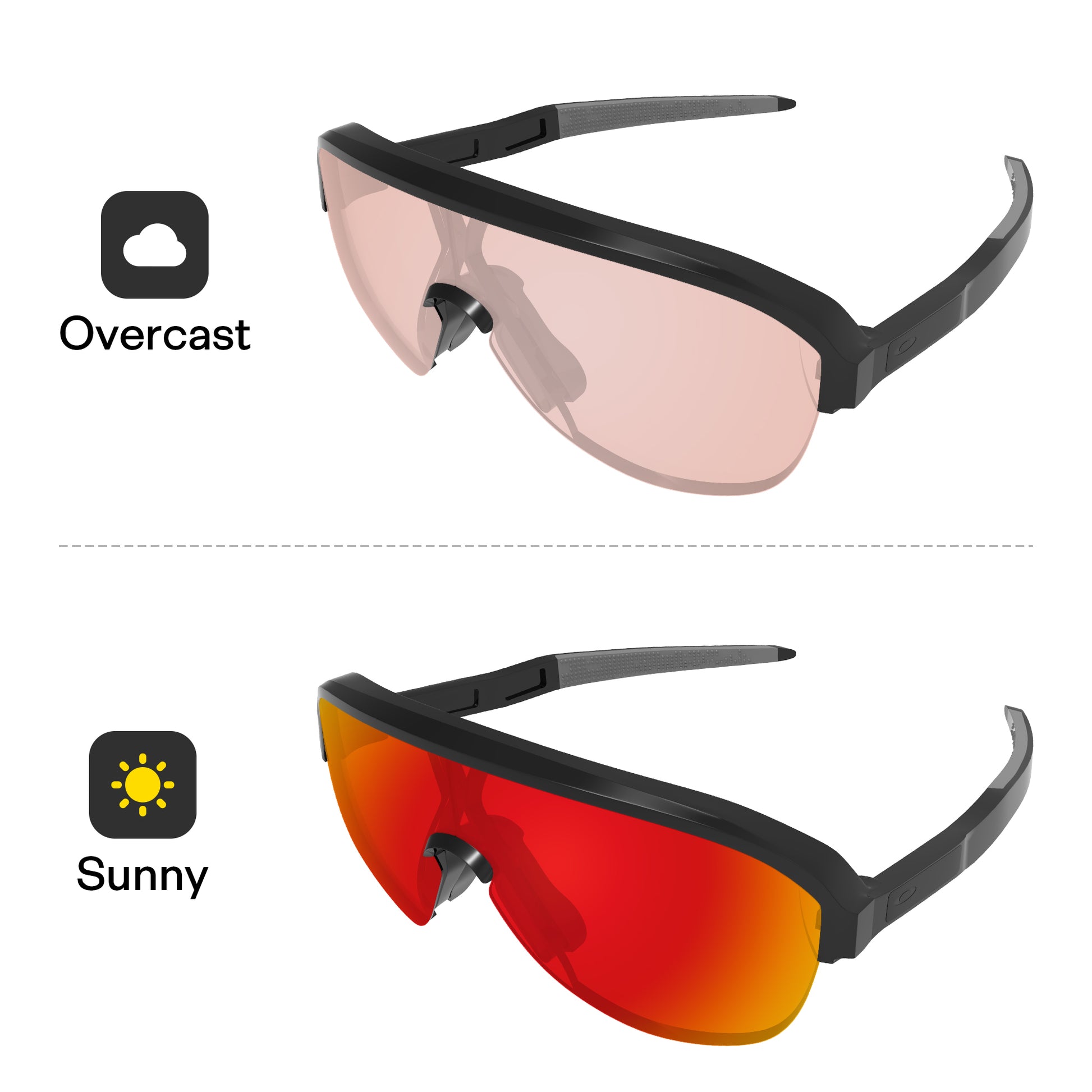 Performance Fire Red MirrorX™ Photochromic