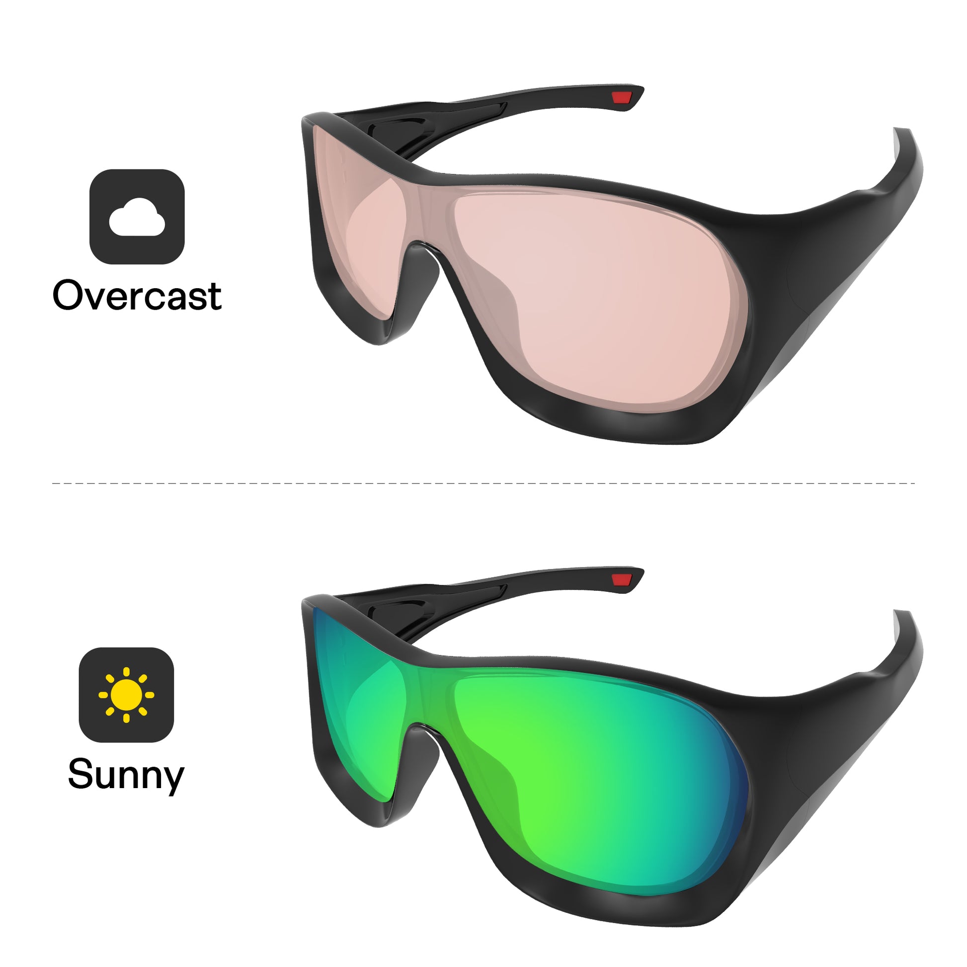 Performance Emerald Green MirrorXâ„?Photochromic