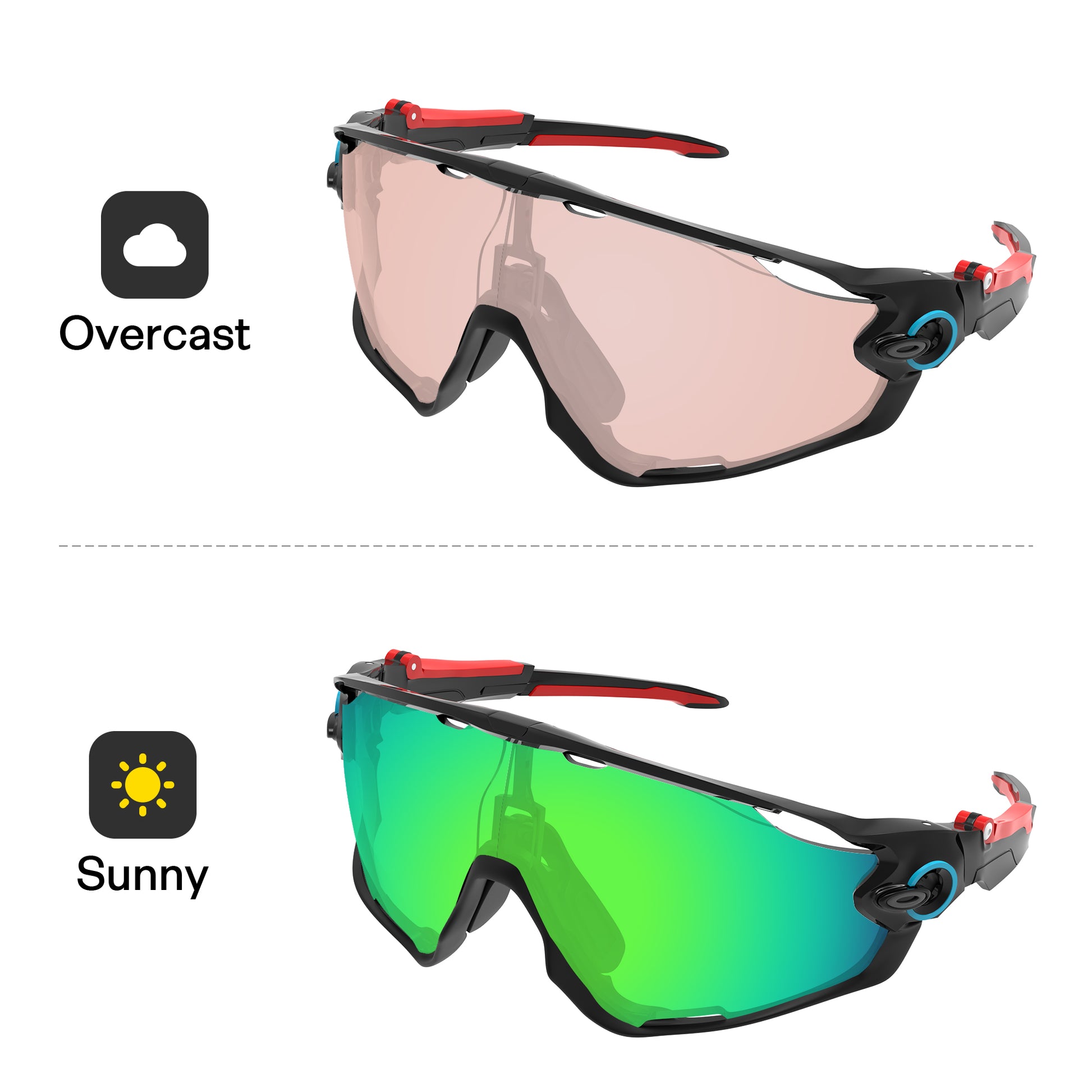 Performance Emerald Green MirrorX™ Photochromic