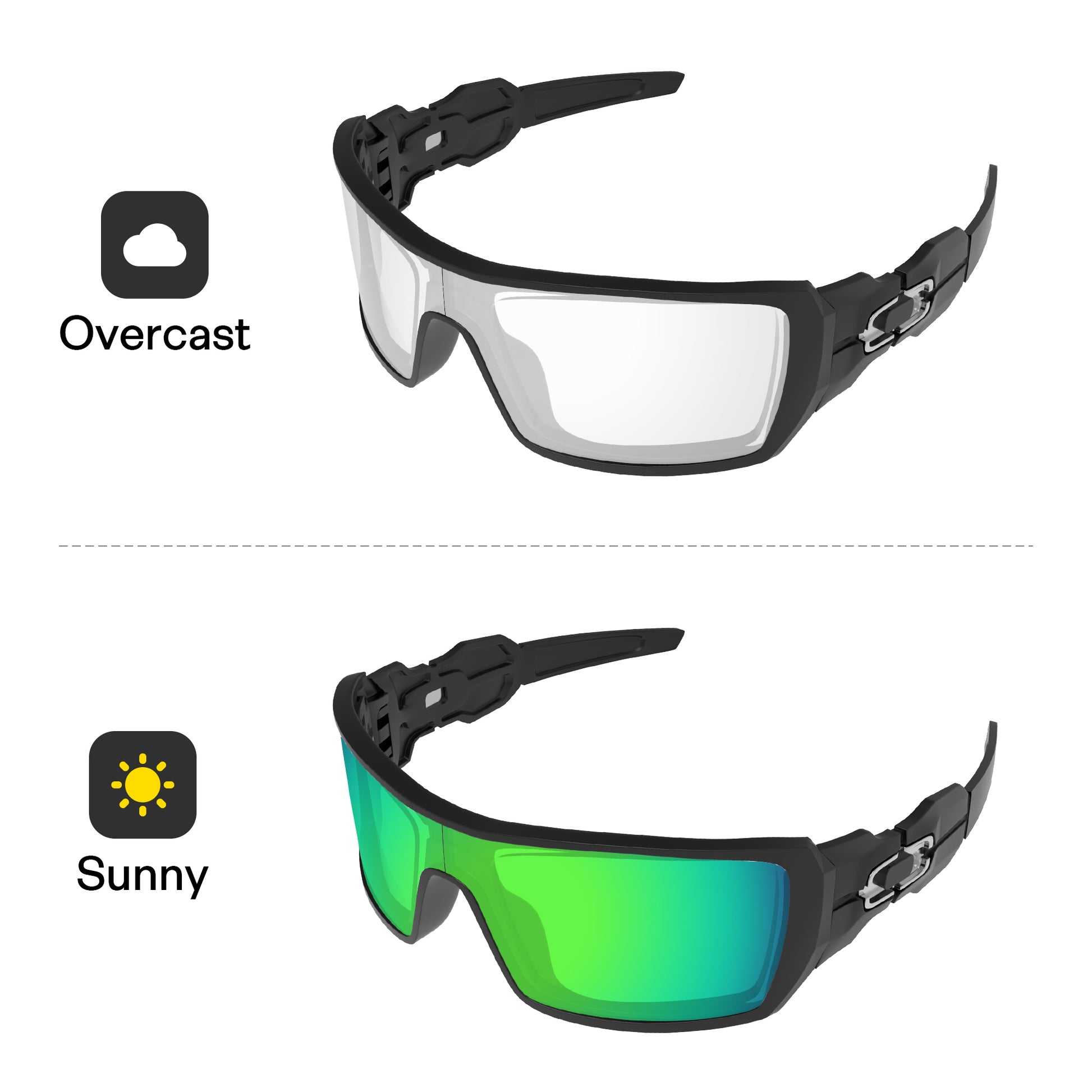 Emerald Green MirrorX™ Photochromic