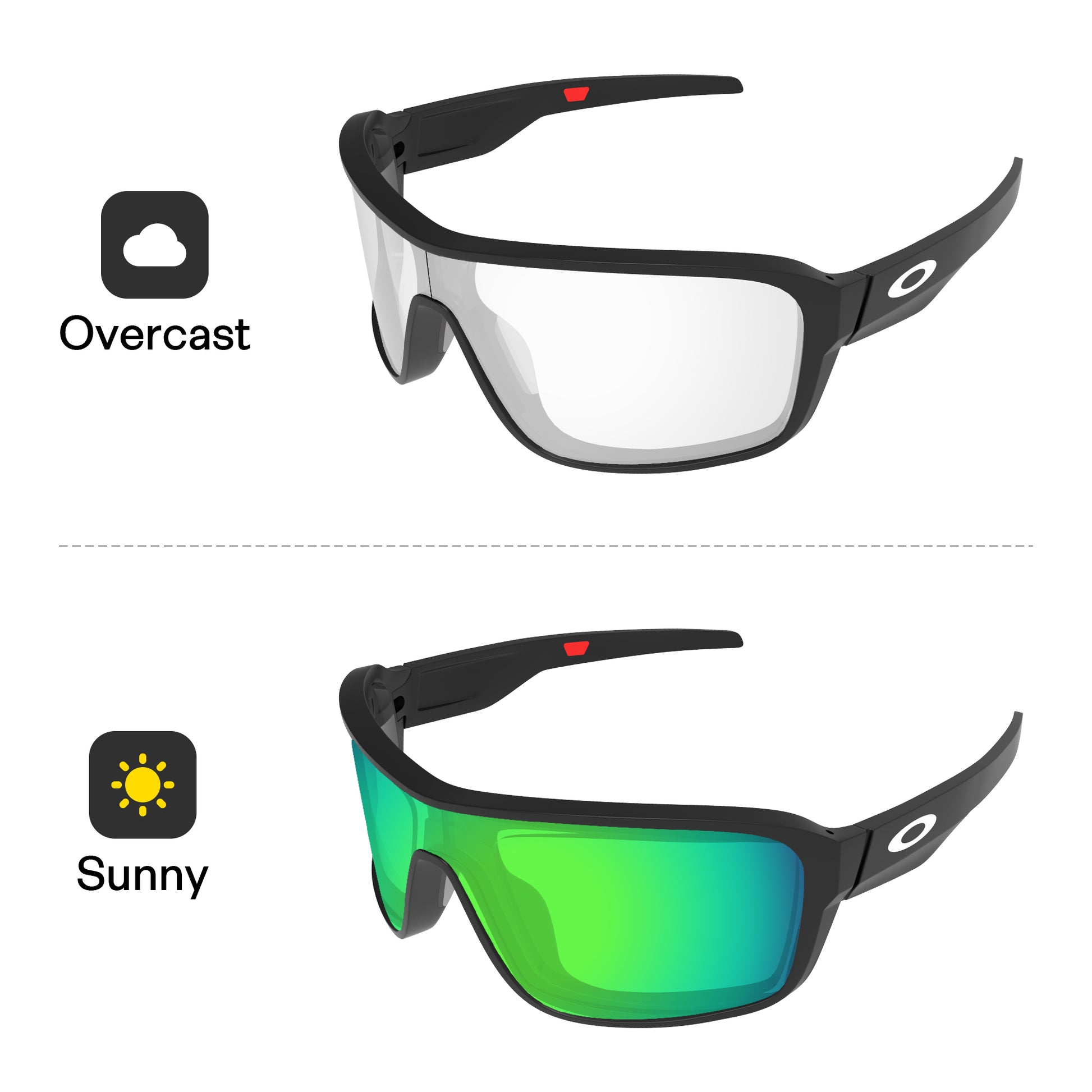 Emerald Green MirrorXâ„?Photochromic