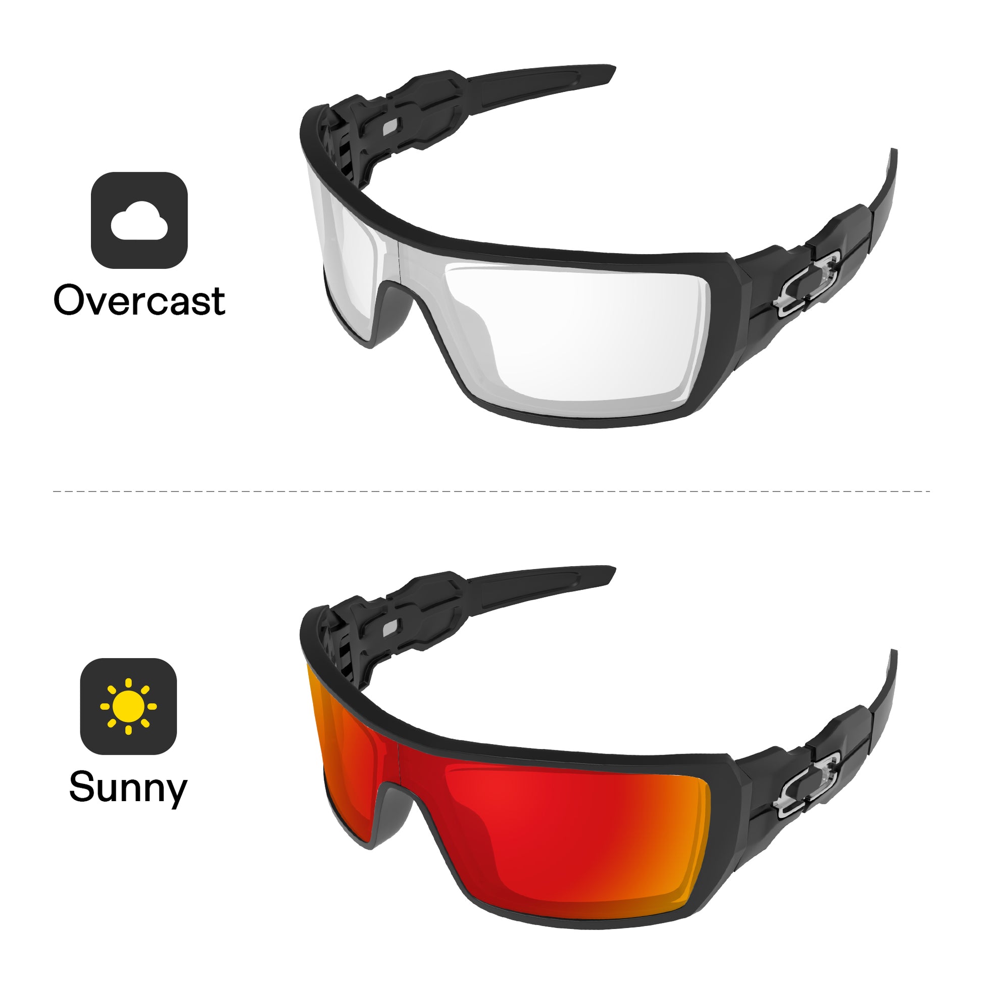 Fire Red MirrorX™ Photochromic