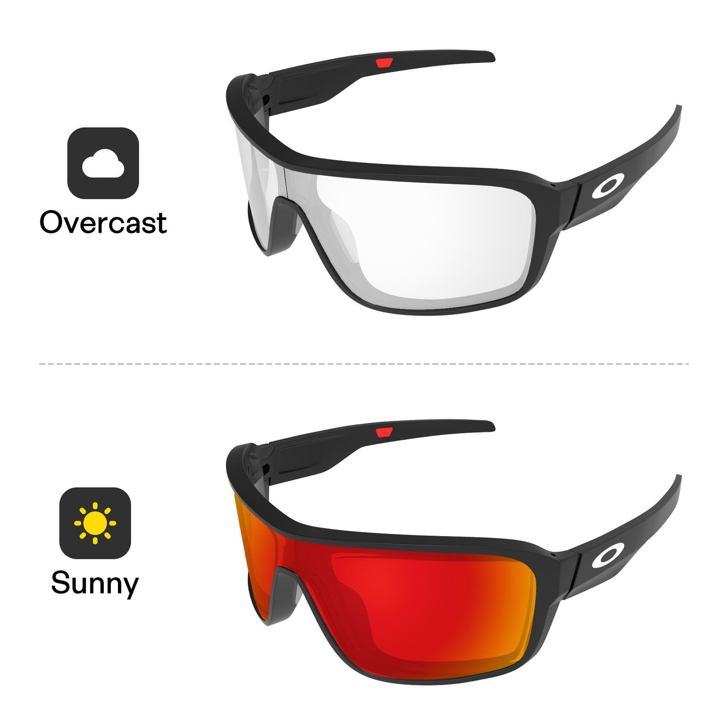Fire Red MirrorXâ„?Photochromic