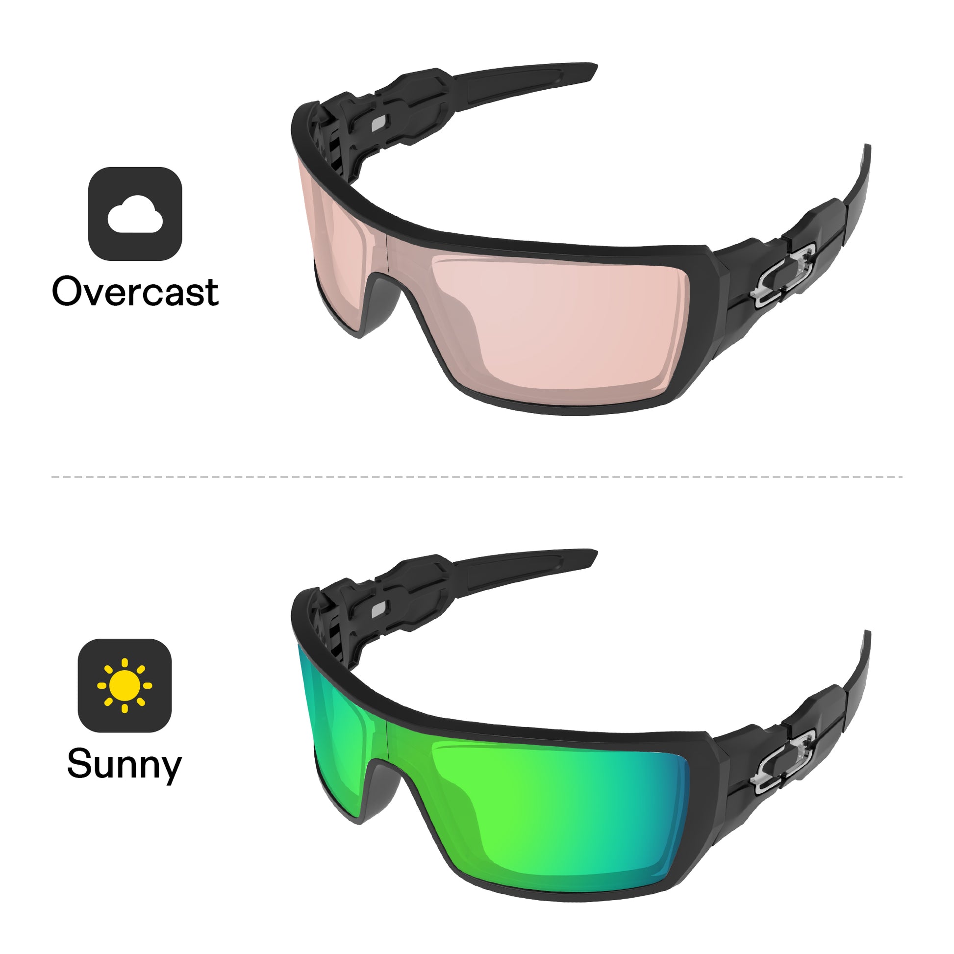 Performance Emerald Green MirrorX™ Photochromic