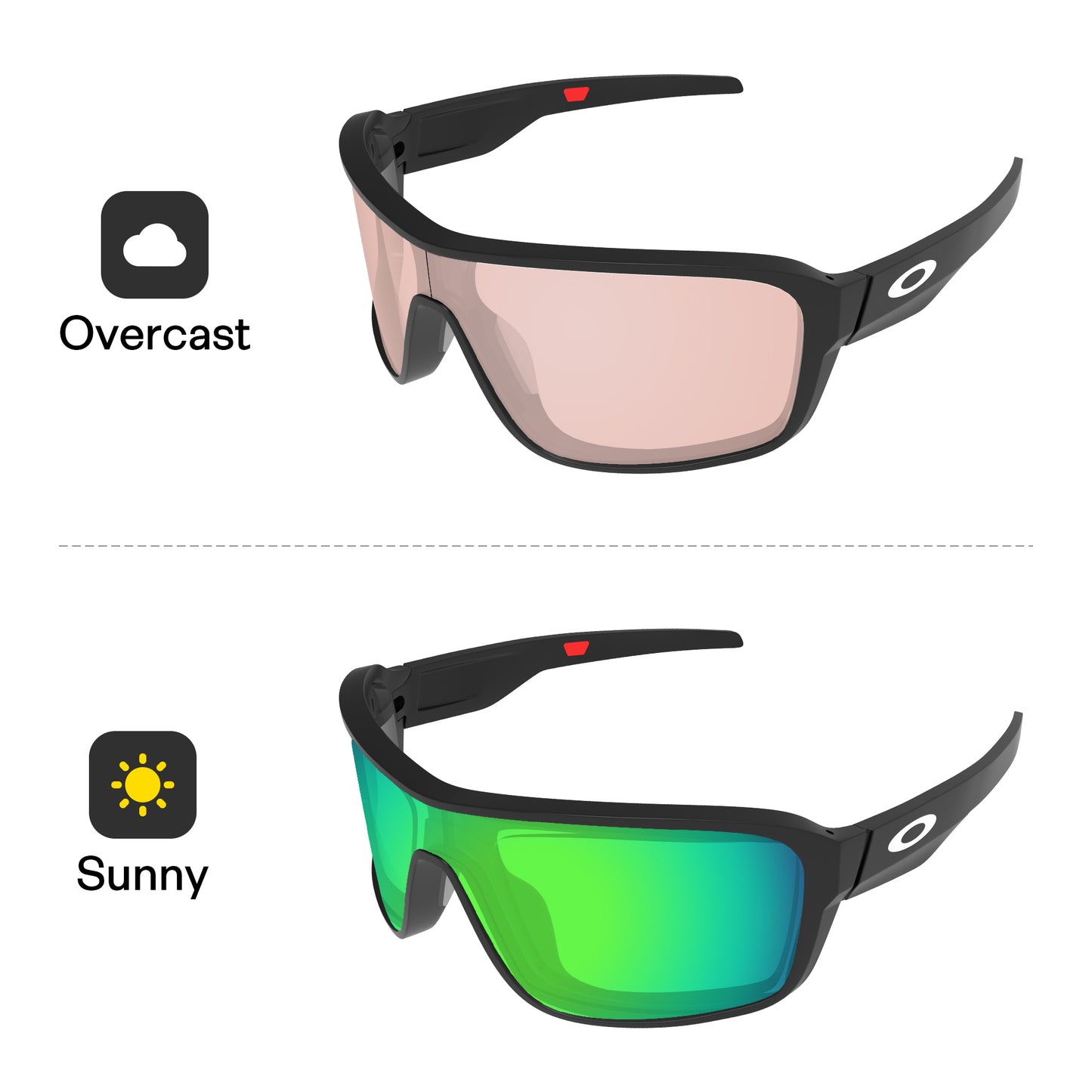 Performance Emerald Green MirrorXâ„?Photochromic