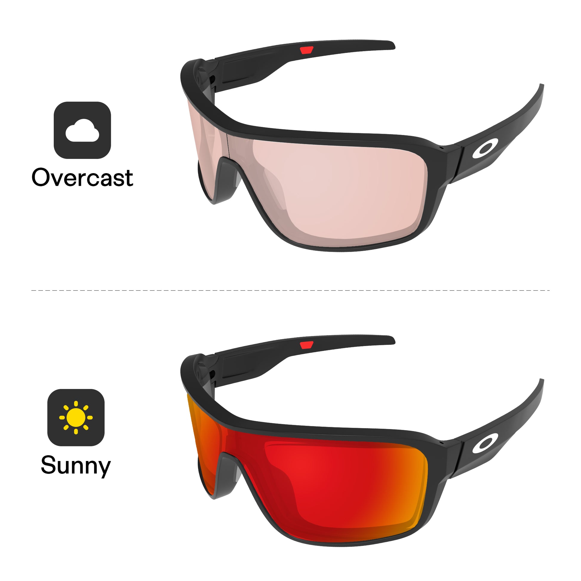 Performance Fire Red MirrorXâ„?Photochromic