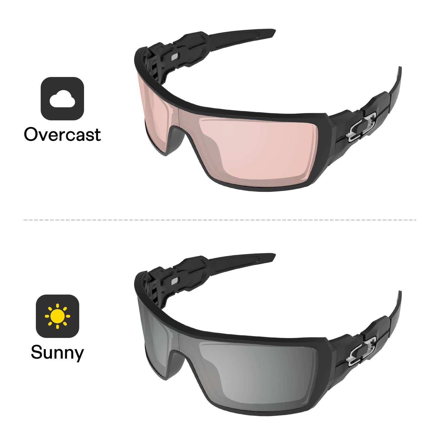 Performance Silver Chrome MirrorX™ Photochromic