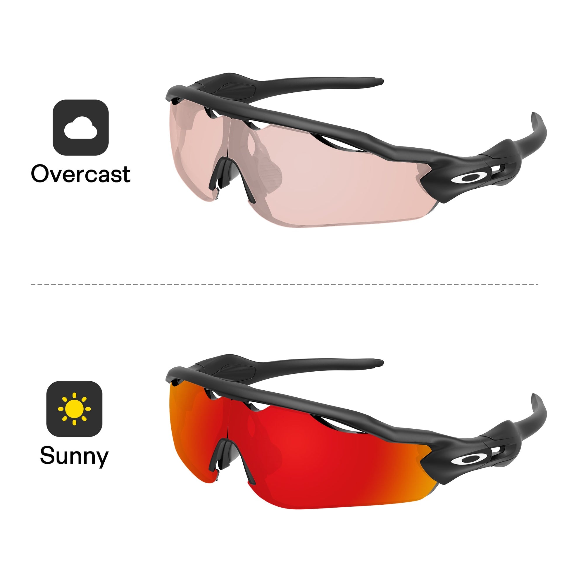 Performance Fire Red MirrorX™ Photochromic