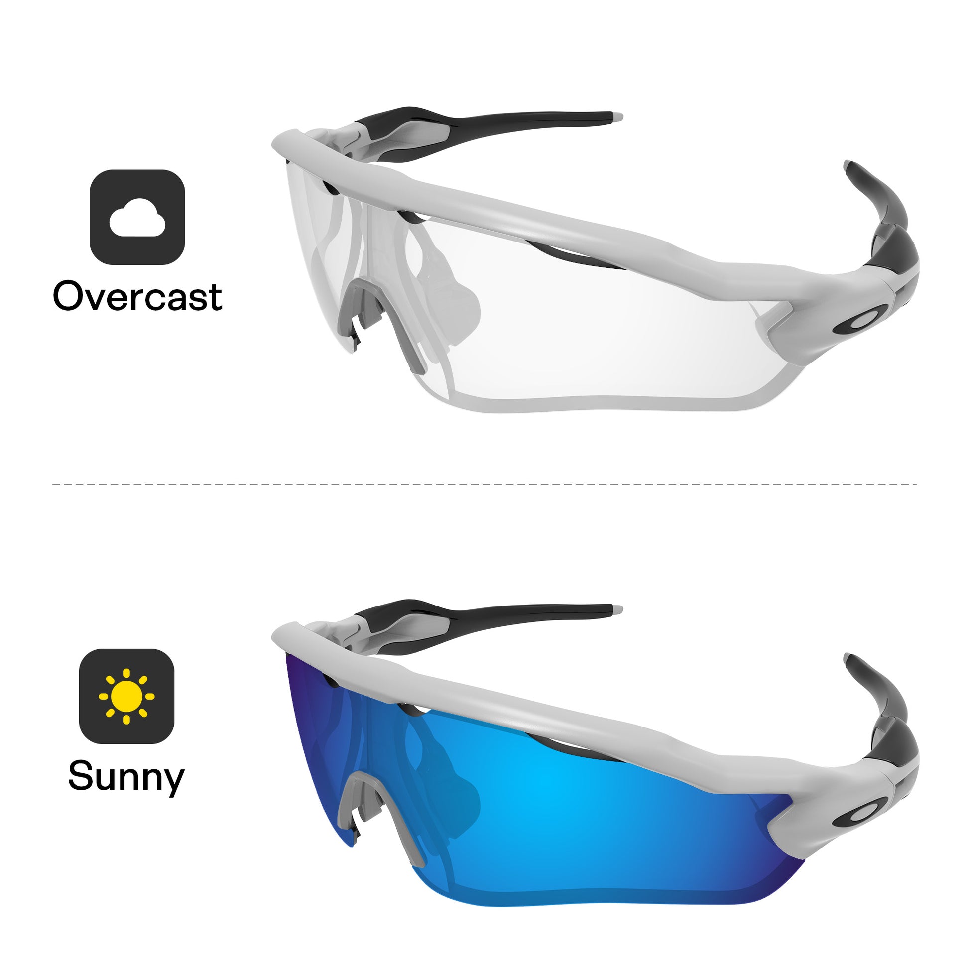 Glacier Blue MirrorX™ Photochromic