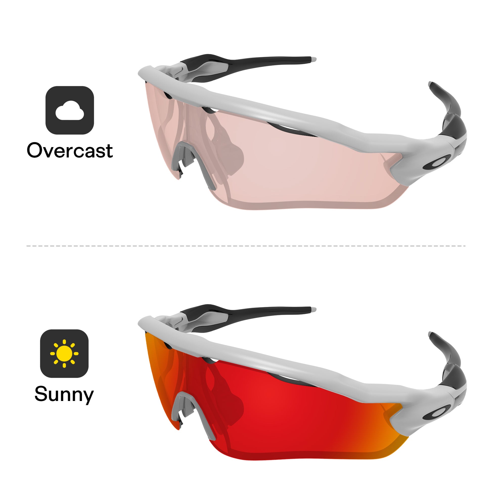 Performance Fire Red MirrorX™ Photochromic