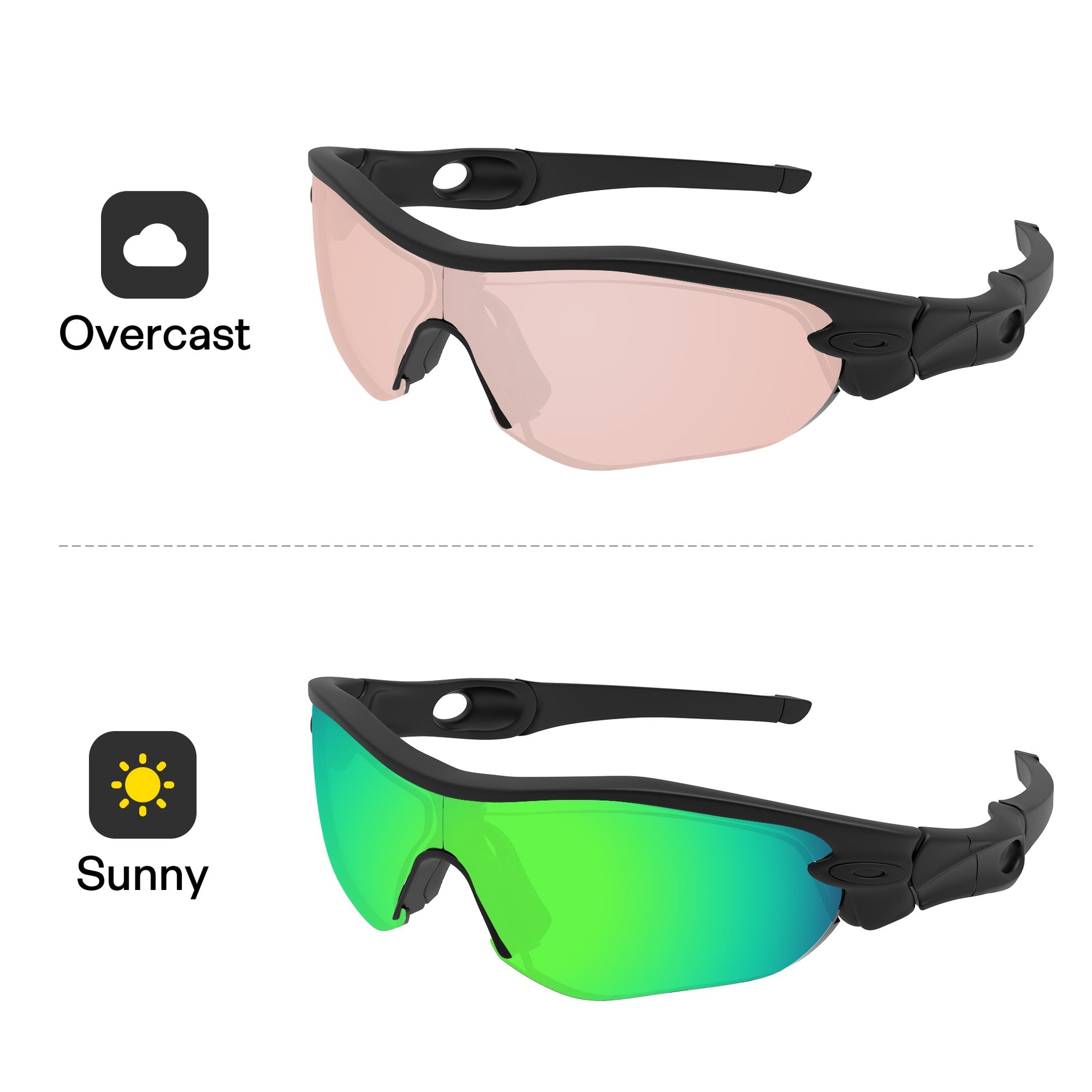 Performance Emerald Green MirrorX™ Photochromic